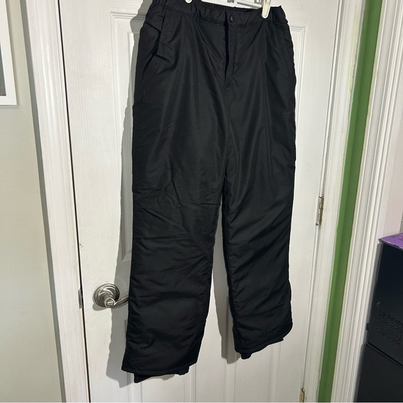 Children’s Place Snow Ski Pants Fleece Lined Water Resistant Size 14 NWT Black - Picture 2 of 8
